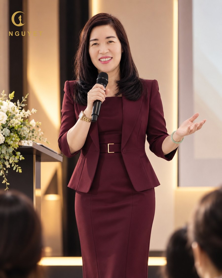 Diễn giả — chia sẻ trên sân khấu